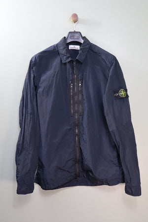 Stone Island Navy Nylon Metal Overshirt