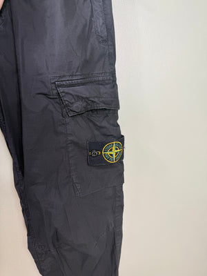 Stone Island Black RE-T Cargo Bottoms