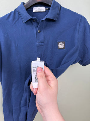 Stone Island Deep Blue Slim Fit Polo