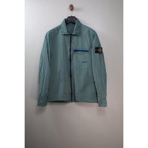 Stone Island Green Nylon Metal Overshirt