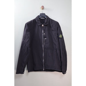 Stone Island Black Nylon Metal Overshirt