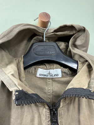Stone Island Khaki Hooded Overshirt