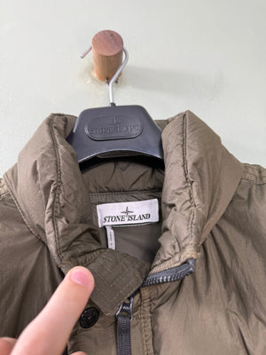 Stone Island Khaki Crinkle Reps Gilet