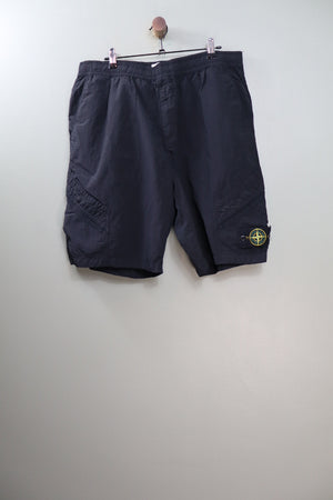 Stone Island Black CO Nylon Metal Cargo Shorts