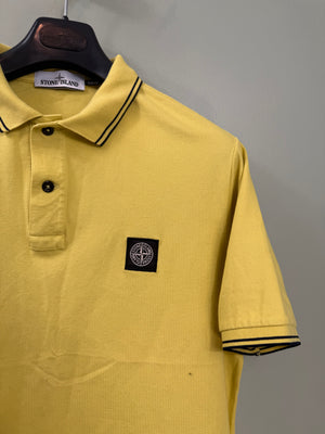 Stone Island Yellow Slim Fit Polo