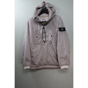 Stone Island Grey Macro Ripstop Nylon Metal Smock