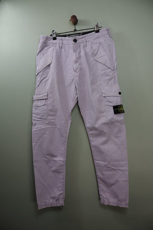 Stone Island Purple RE-T Cargo Bottoms