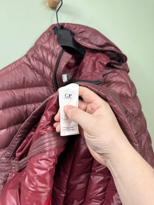 C.P. Company Burgundy D.D. Shell Down Jacket