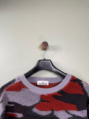 Stone Island Camo Teddy Fleece Jumper