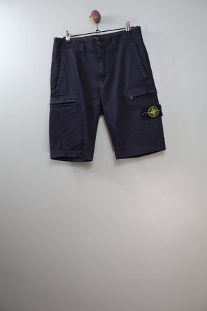 Stone Island Black SL Cargo Shorts