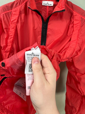 Stone Island Red Lamy Velour Jacket