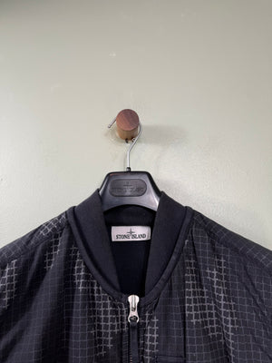 Stone Island Black Grid Camo Gilet