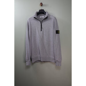 Stone Island Grey 1/4 Zip Jumper