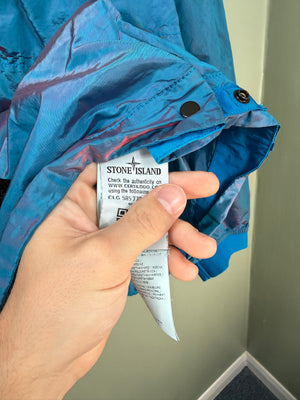 Stone Island Blue Pink Nylon Metal Weft Watro Jacket
