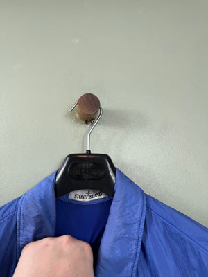 Stone Island Periwinkle Blue Crinkle Reps Overshirt