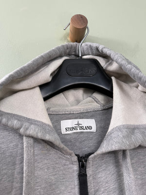 Stone Island Grey Zipped Hoodie