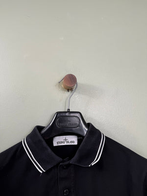 Stone Island Black Slim Fit Polo
