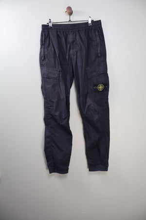 Stone Island Black RE-T Cargo Bottoms