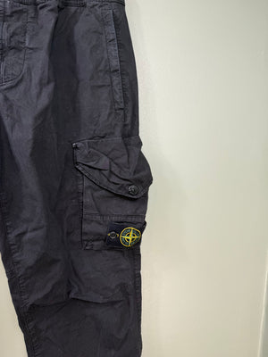 Stone Island Black RE-T Cargo Bottoms