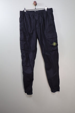 Stone Island Black RE-T Cargo Bottoms