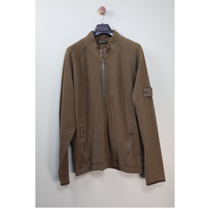 Stone Island Khaki Ghost Zipped Jumper