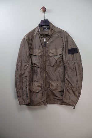 Stone Island Khaki Shadow Project Nylon Metal Spider Watro Jacket