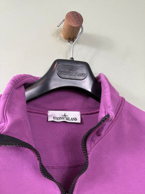 Stone Island Purple 1/4 Zip Jumper