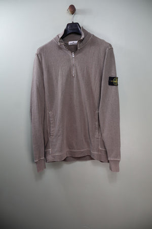 Stone Island Khaki 1/4 Zip Jumper