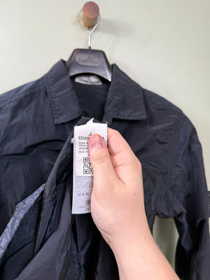 Stone Island Navy Nylon Metal Overshirt