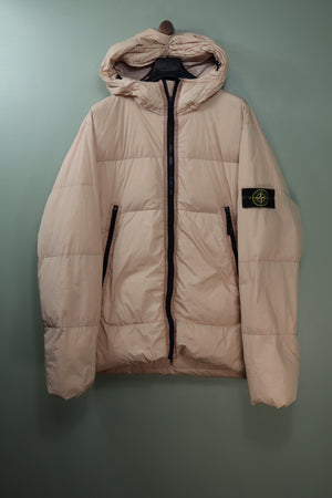 Stone Island Peach Crinkle Reps Down Jacket