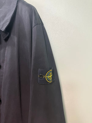 Stone Island Black Pea Coat Jacket