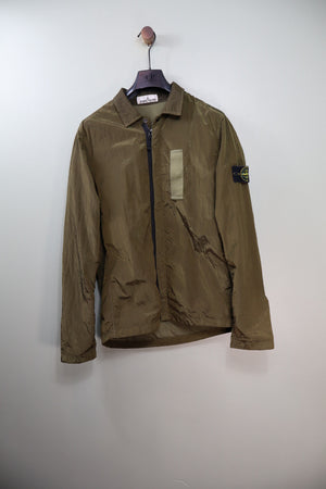 Stone Island Khaki Nylon Metal Overshirt