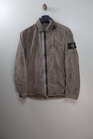 Stone Island Khaki Nylon Metal Overshirt