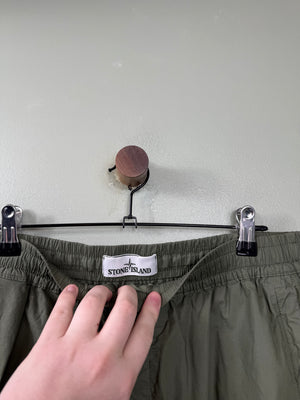 Stone Island Green RE-T Cargo Bottoms