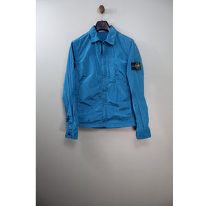 Stone Island Blue Nylon Metal Overshirt