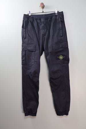 Stone Island Black RE-T Cargo Bottoms
