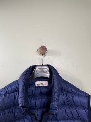 Stone Island Navy Micro Yarn Down Gilet