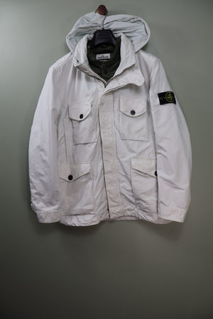 Stone Island White David TC Jacket