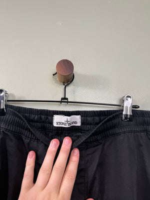 Stone Island Black RE-T Cargo Bottoms