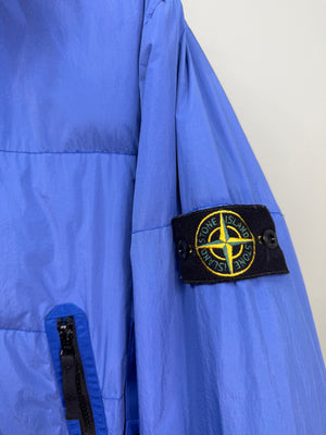 Stone Island Blue Crinkle Reps Down Jacket
