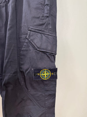 Stone Island Black RE-T Cargo Bottoms
