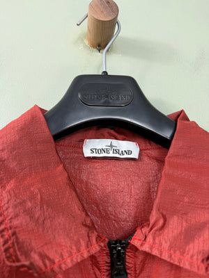 Stone Island Red Nylon Metal Overshirt