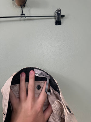 Stone Island Beige SL Cargo Bottoms