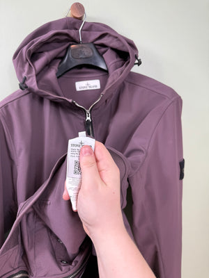 Stone Island Purple Soft Shell Jacket