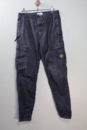 Stone Island Black RE-T Cargo Bottoms