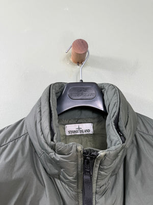 Stone Island Khaki Crinkle Reps Down Gilet