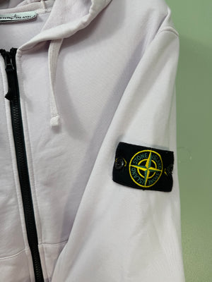 Stone Island Pink Zipped Hoodie