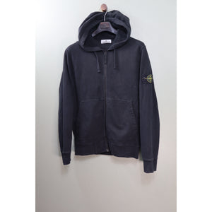 Stone Island Black Zipped Hoodie