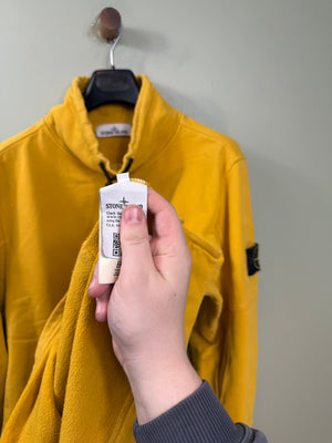 Stone Island Yellow Mock Neck Jumper