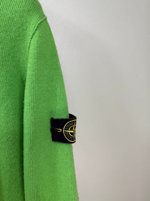 Stone Island Green Knit Jumper